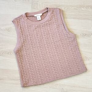 URBAN Romantics Pink Sleeveless Knit Top
